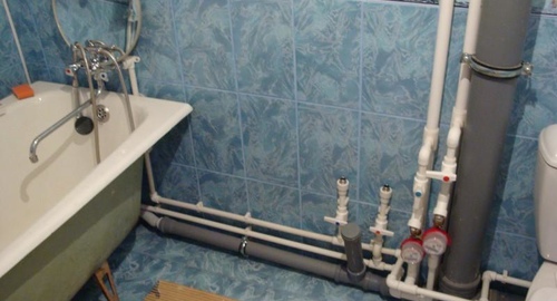 Замена разводки в ванне. Владикавказ