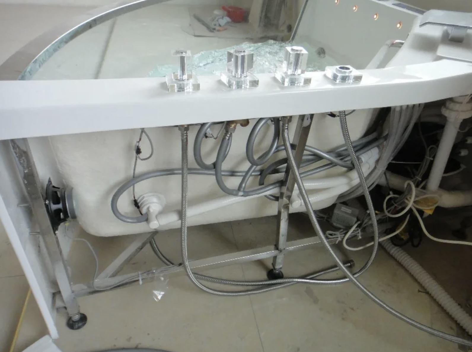 Установка гидромассажной ванны монтаж джакузи