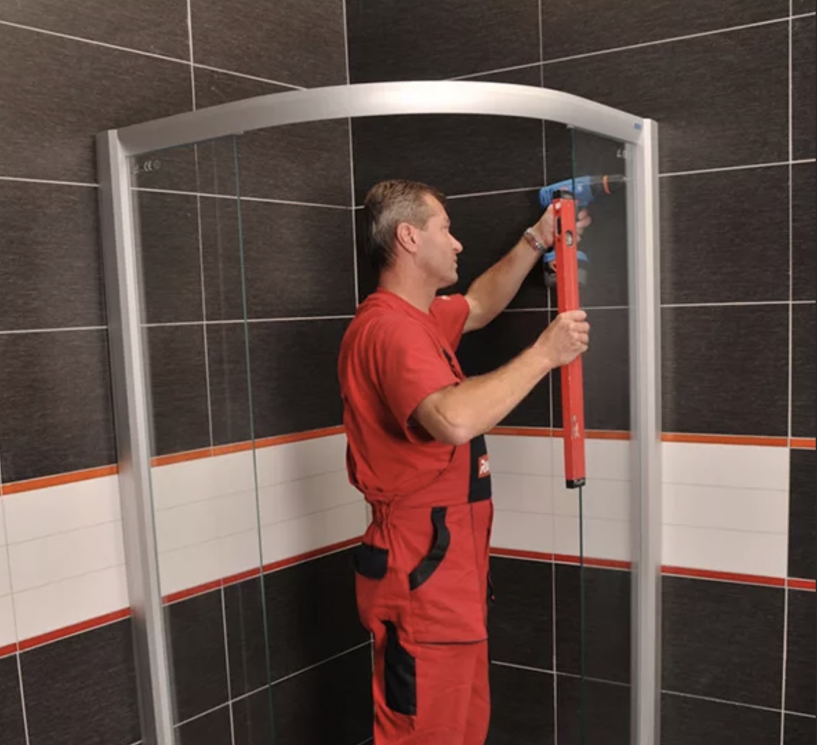 Установка душевой кабины Установка душевой кабины
