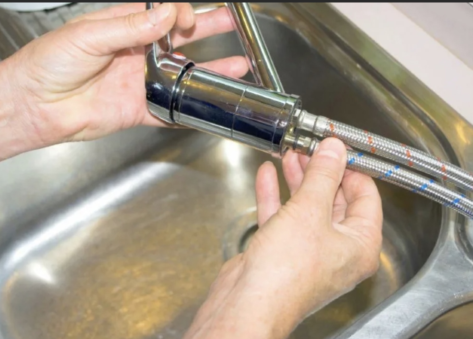 Монтаж смесителя Установка смесителя