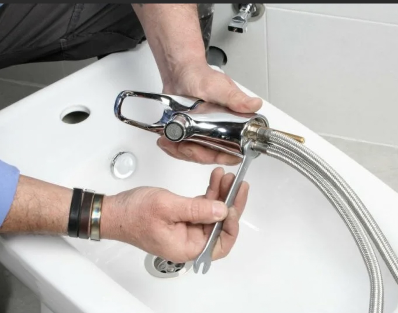 Монтаж смесителя на биде Установка смесителя на биде