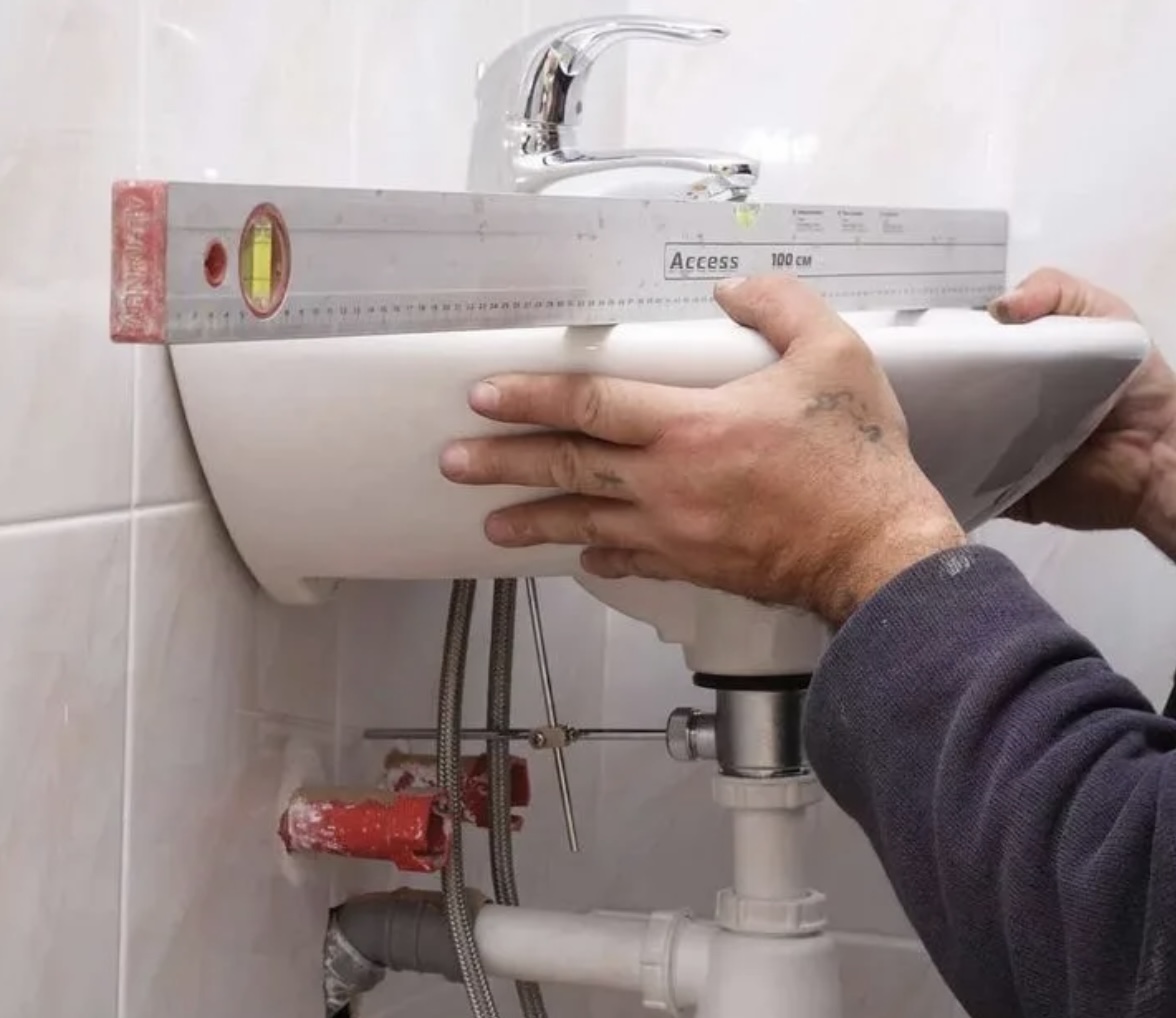 Монтаж подвесной раковины Установка подвесной раковины