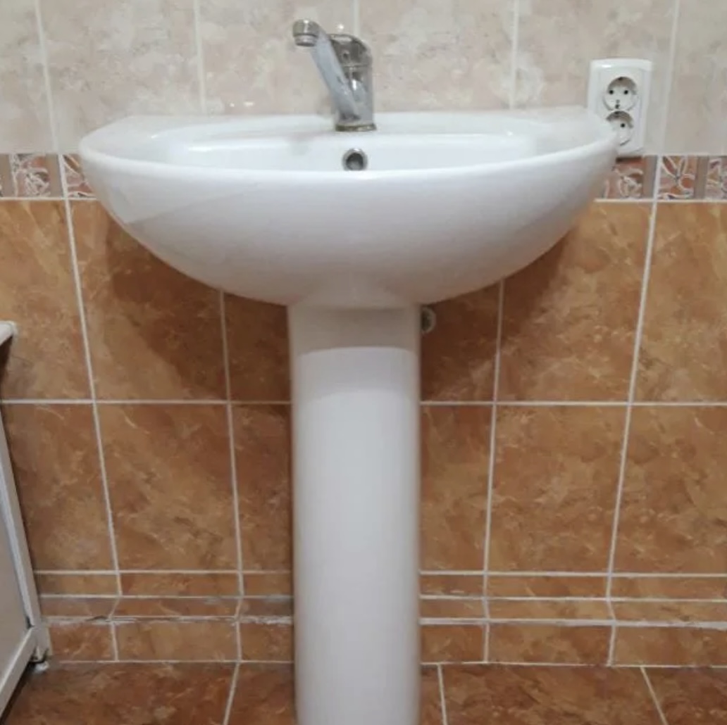 Установка раковины типа Тюльпан Установка раковины Тюльпан